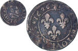 France Double Tournois Louis XIII, Riom, Copper, CGKL:426 -