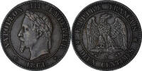 France 2 Centimes Napoleon III, Paris, Bronze, KM:796.4 -