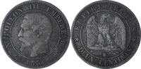 France 2 Centimes Napoleon III, Rouen, Bronze, KM:776.2 -