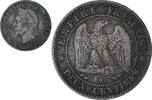 France 2 Centimes Napoleon III, Paris, Bronze, KM:796.4 -