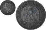 France 2 Centimes Napoleon III, Bordeaux, Bronze, KM:796.6 -
