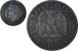France 2 Centimes Napoleon III, Bordeaux, Bronze, KM:796.6 -