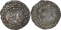 France 1/2 Teston Francis I, Lyon, 10th type, Silver -