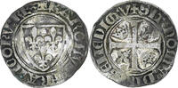 France Blanc Guénar Charles VI, Cremieu, 2nd Emission, Billon -