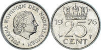 Netherlands 25 Cents Coin, Juliana, Nickel, KM:183 -