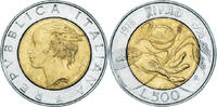 Italy 500 Lire Coin, Rome, IFAD, Bi-Metallic, KM:193 -