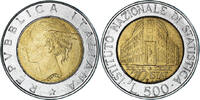 Italy 500 Lire Coin, Rome, Bi-Metallic, KM:181 -