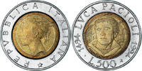 Italy 500 Lire Coin, Rome, Bi-Metallic, KM:167 -