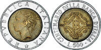 Italy 500 Lire Coin, Rome, Bi-Metallic, KM:160 -