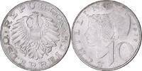 Austria 10 Schilling Coin, Copper-Nickel Plated Nickel -