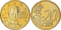 Greece 20 Euro Cent Athens, Brass, KM:185 -