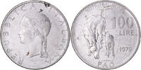 Italy 100 Lire Coin, Rome, FAO, Stainless Steel, KM:106 -