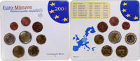 Germany 1 Cent to 2 Euro Hambourg, Set Euro -