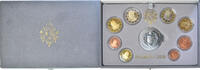 Vatican Euro-Set Rome, 8 Monnaies Euro-1 Médaille silver,BE -