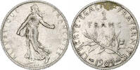 France Franc Coin, Semeuse, Paris, Silver, KM:844.1 -