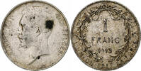 Belgium Franc Coin, Silver, KM:72 -