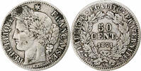 France 50 Centimes Cérès, Bordeaux, Silver, Gadoury:419, Le -