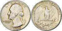 United States Quarter Coin, Washington, Philadelphia, Silver -