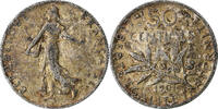 France 50 Centimes Semeuse, Paris, Silver, Gadoury:467, Le -