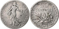 France 50 Centimes Semeuse, Paris, Silver, Gadoury:420, Le -