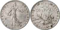 France 50 Centimes Semeuse, Paris, Silver, Gadoury:420, Le -