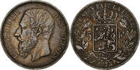 Belgium 5 Francs, 5 Frank Leopold II, Silver, KM:24 -
