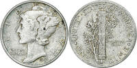 United States Dime Mercury Dime, U.S. Mint, Silver, KM:140 -