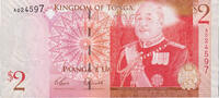 Tonga 2 Pa'anga Banknote -