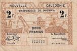 New Caledonia 2 Francs Banknote, 1943-03-29, KM:56a -