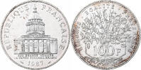 France 100 Francs Panthéon, Paris, Silver, KM:951.1 -
