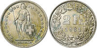 Switzerland 2 Francs Bern, Silver, KM:21 -