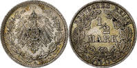 GERMANY - EMPIRE 1/2 Mark Berlin, Silver, KM:17 -