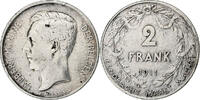 Belgium 2 Francs, 2 Frank Silver, KM:75 -
