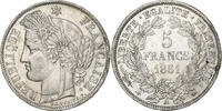 France 5 Francs Cérès, Paris, Silver, KM:761.1 -