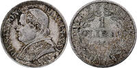 Italian States Lira ITALIAN STATES, PAPAL STATES, Pius IX, Rome, Silver -