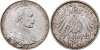 German States 2 Mark PRUSSIA, Wilhelm II, Berlin, Silver -