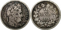 France 2 Francs Louis-Philippe, Rouen, Silver, KM:743.2 -