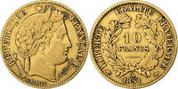 France 10 Francs Cérès, Paris, Gold, KM:770 -