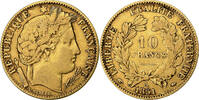 France 10 Francs Cérès, Paris, Gold, KM:770 -