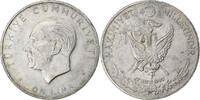 Turkey 10 Lira Silver, KM:894 -