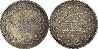 Turkey 10 Kurush Abdul Hamid II, Qustantiniyah, Silver -