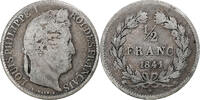 France 1/2 Franc Louis-Philippe, Lille, Silver, Gadoury:408 -