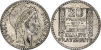 France 20 Francs Turin, Paris, Silver, Gadoury:852, KM:879 -