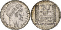 France 20 Francs Turin, Paris, Silver, Gadoury:852, KM:879 -
