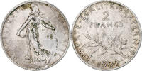 France 2 Francs Semeuse, Paris, Silver, KM:845.1 -