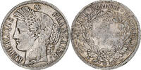 France 5 Francs Cérès, Strasbourg, Silver, Gadoury:719 -