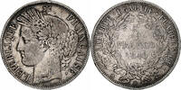 France 5 Francs Cérès, Strasbourg, Silver, Gadoury:719 -