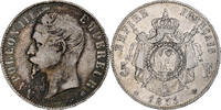 France 5 Francs Napoleon III, Strasbourg, Silver -