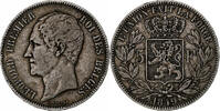 Belgium 5 Francs, 5 Frank Leopold I, Brussels, Silver, KM:17 -