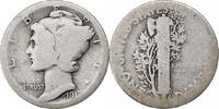 United States Dime Mercury Dime, Philadelphia, Silver, KM:140 -